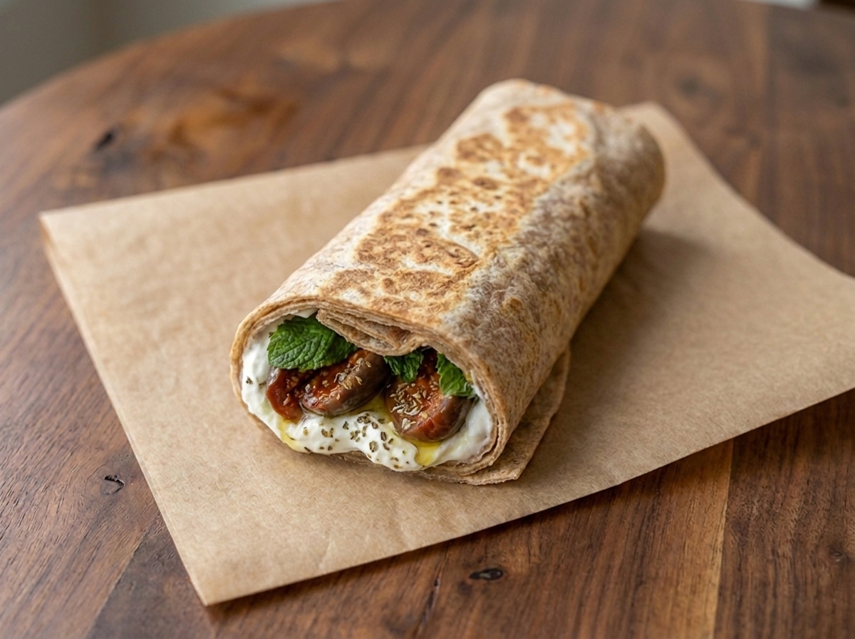 Labneh Makdous Sandwich