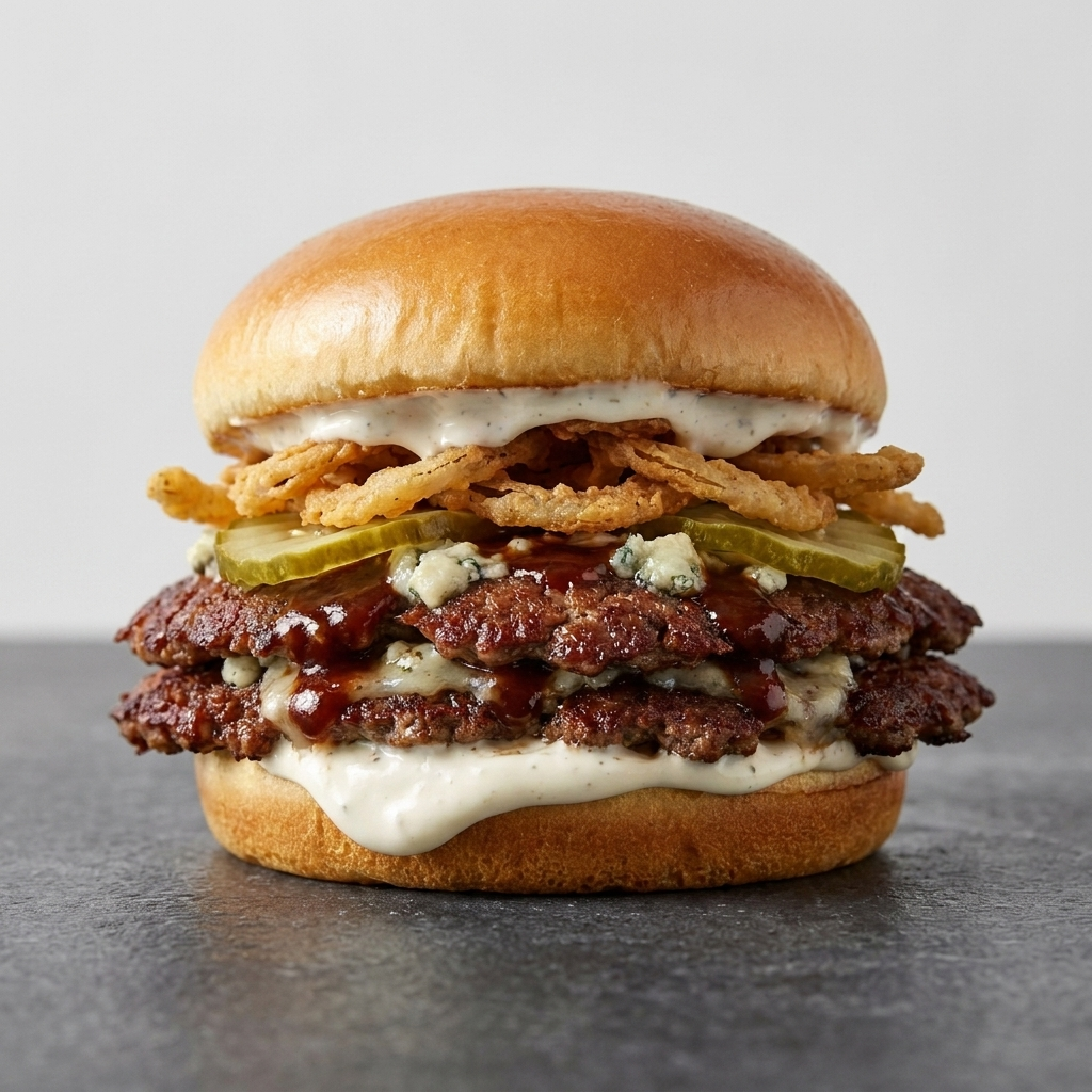 Double BBQ Blue Cheese Smash