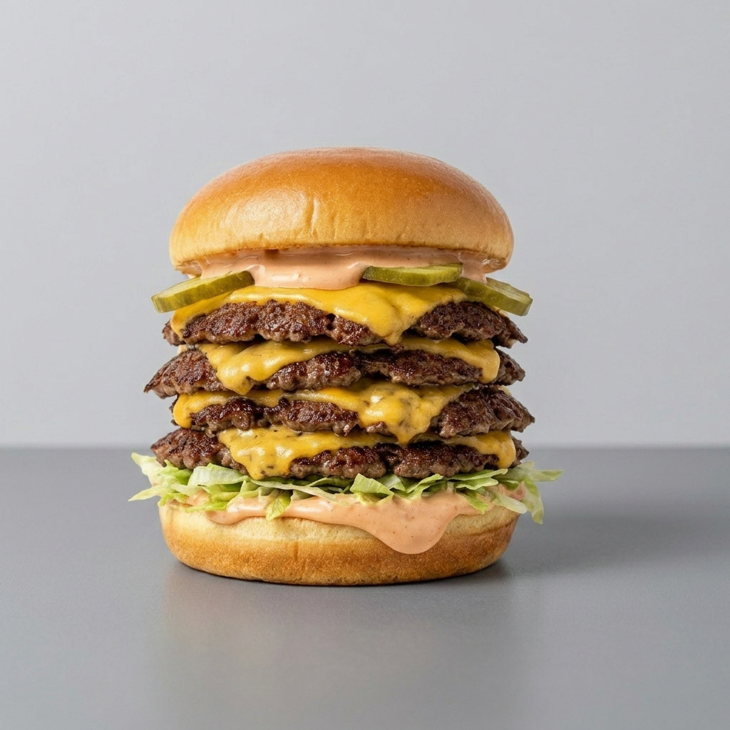 Quadruple Classic Smash Burger