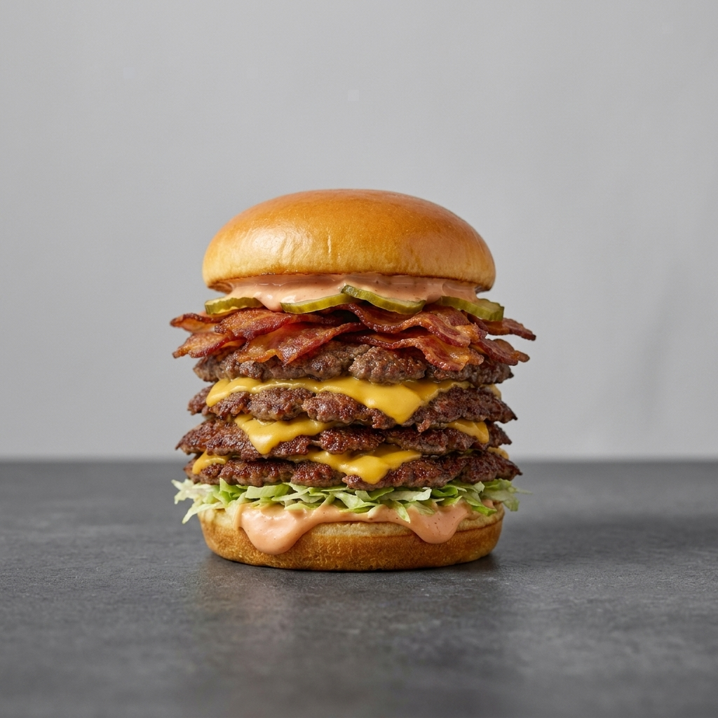 Quadruple Crispy Veal Smash