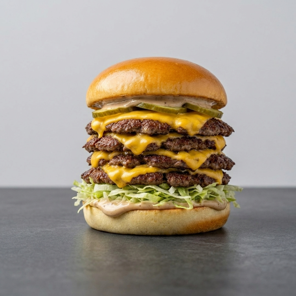 Quadruple Truffle Smash Burger