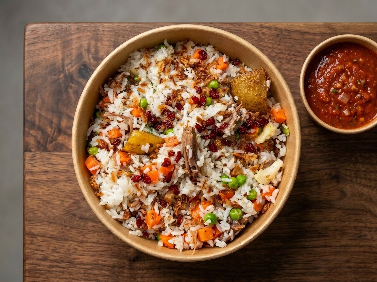 Veggie Rice with Beef