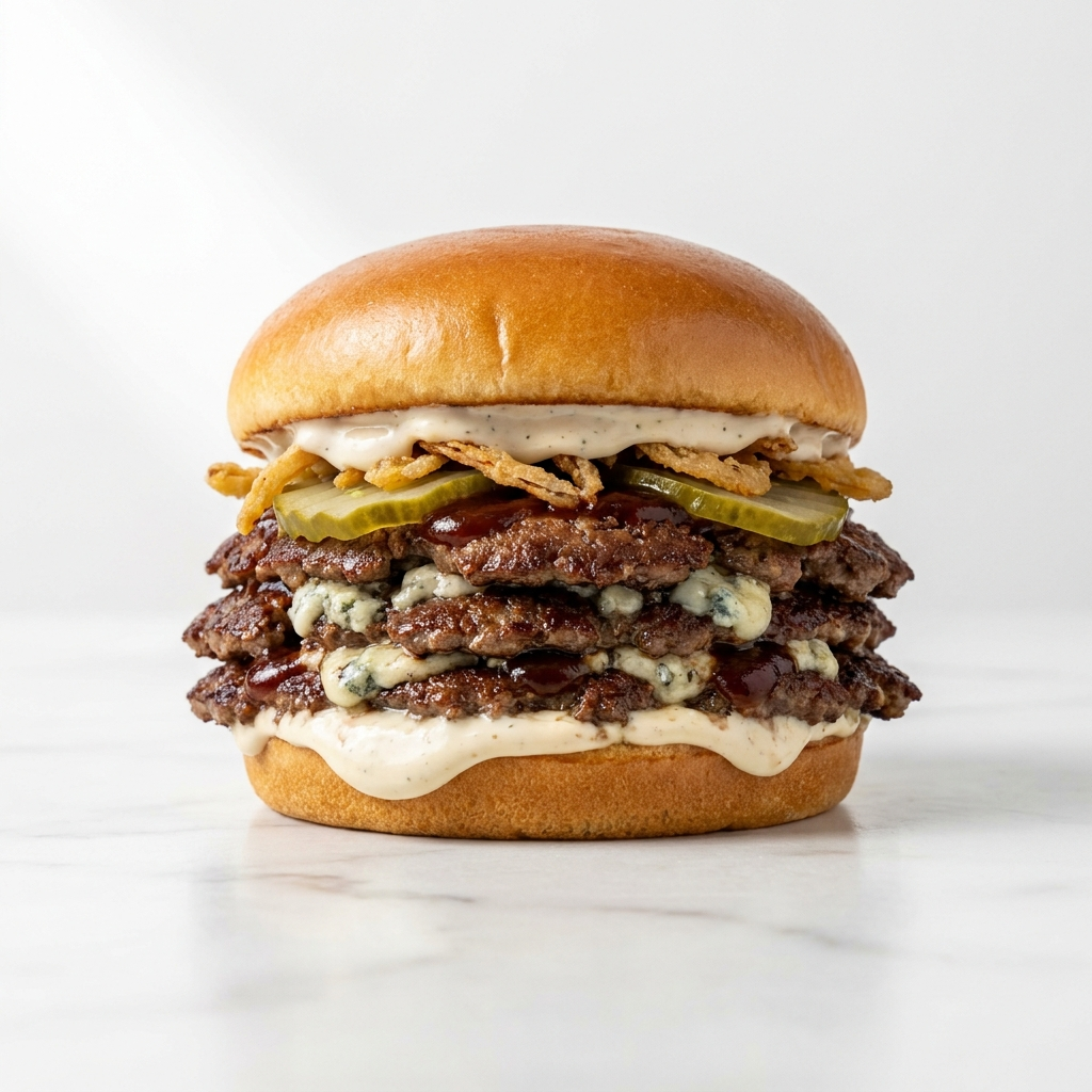 Triple BBQ Blue Cheese Smash