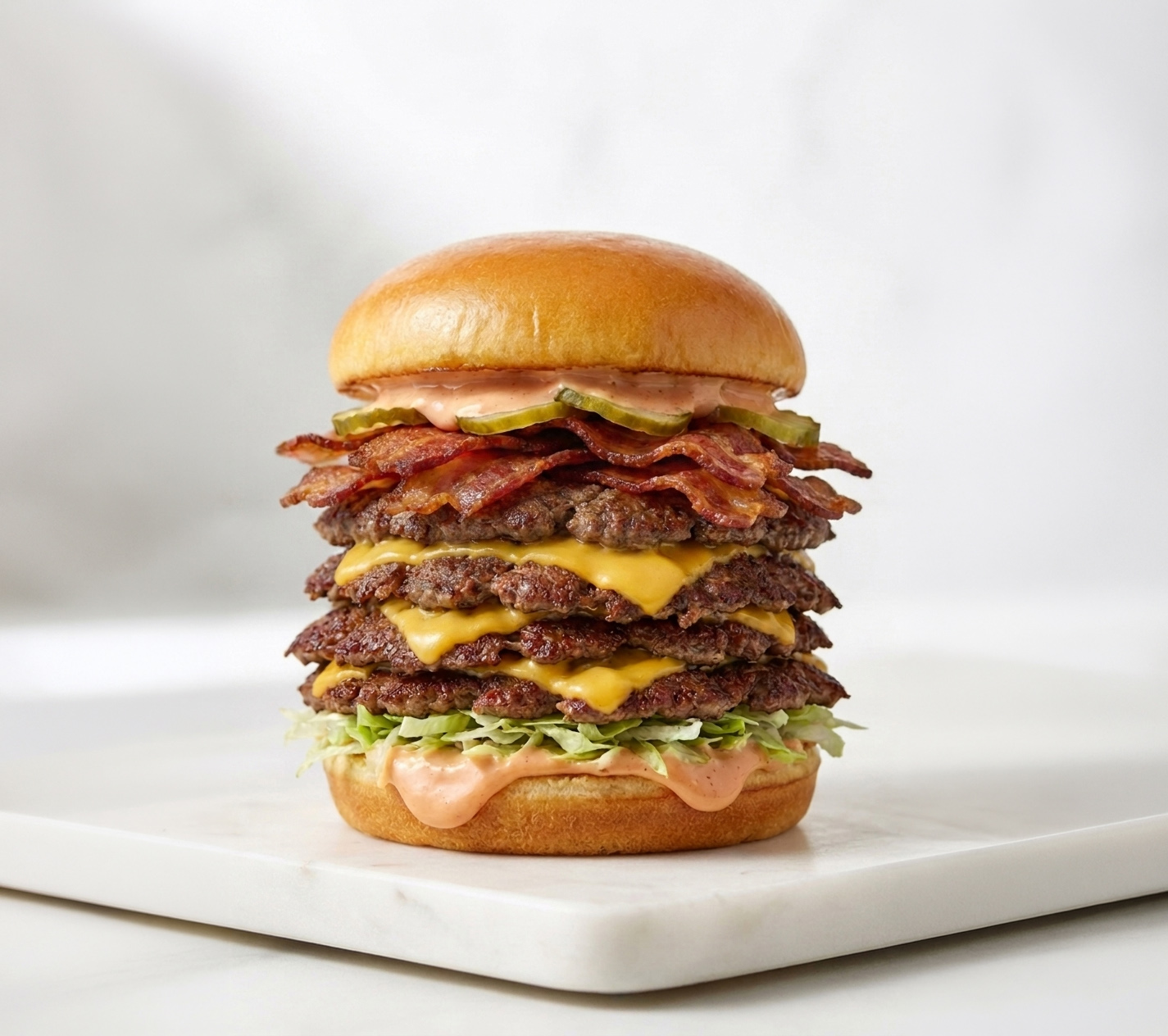 Quadruple Crispy Veal Smash