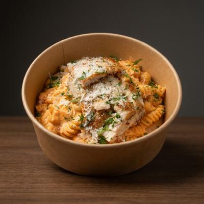 Alfredo Chicken Fusilli Pink Sauce