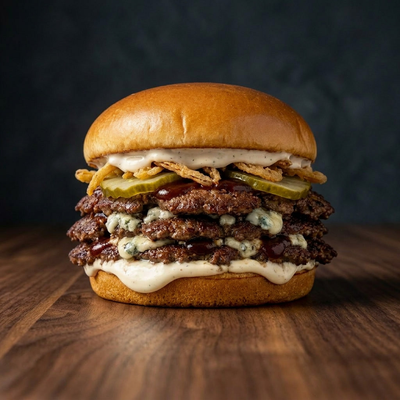Triple BBQ Blue Cheese Smash