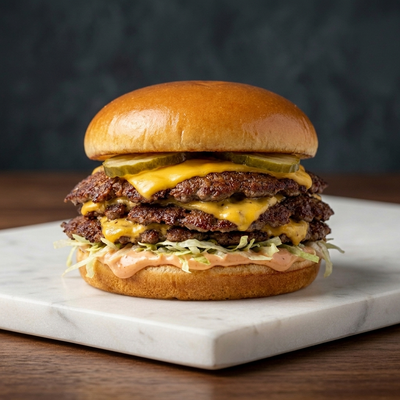 Triple Classic Smash Burger