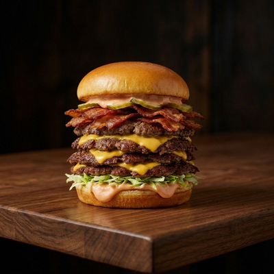 Quadruple Wagyu Crispy Veal Smash