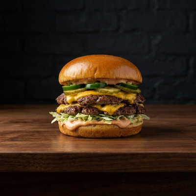 Double Jalapeño Smash Burger