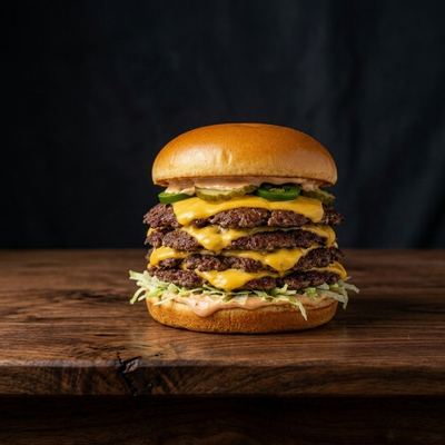 Quadruple Wagyu Jalapeno Smash
