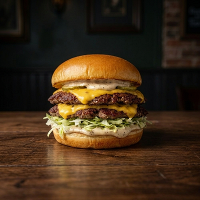 Double Truffle Smash Burger