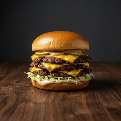 Triple Truffle Smash Burger