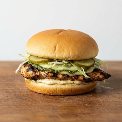 Pesto Mozzarella Chicken Burger