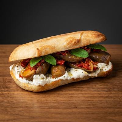 Labneh Makdous Sandwich