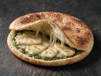 Halloumi Pesto Kaak