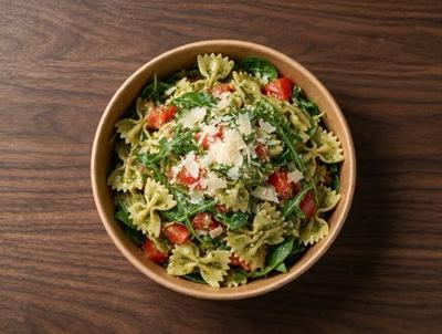 Farfalle Pesto Tomato Salad