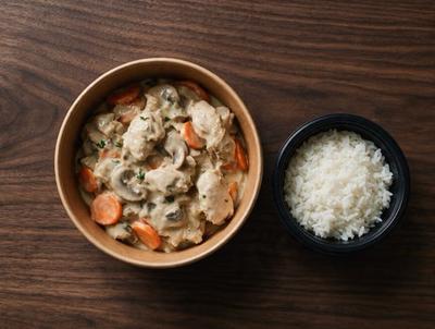 Chicken Fricassee Rice Bowl