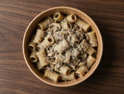 Truffle Rigatoni Mushrooms
