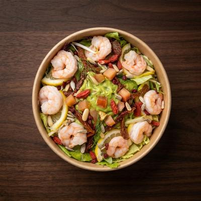 Shrimp Guacamole Salad