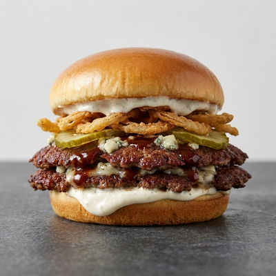 Double BBQ Blue Cheese Smash