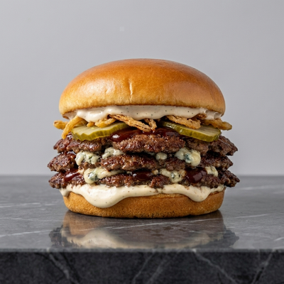 Triple BBQ Blue Cheese Smash