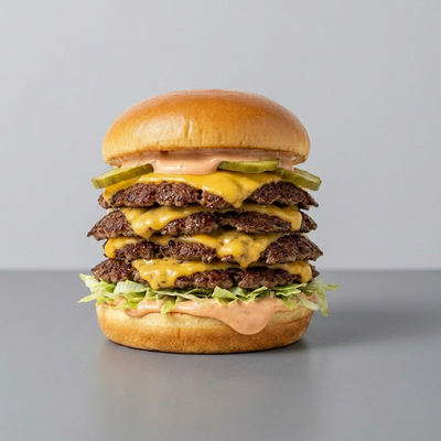 Quadruple Classic Smash Burger
