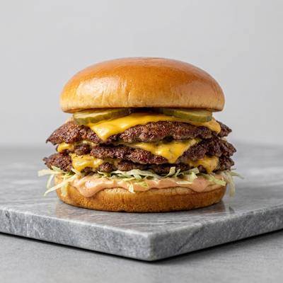 Triple Classic Smash Burger