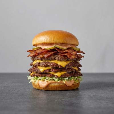 Quadruple Crispy Veal Smash