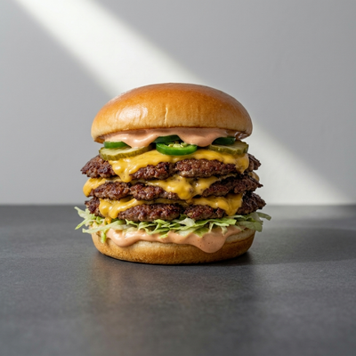 Triple Jalapeño Smash Burger