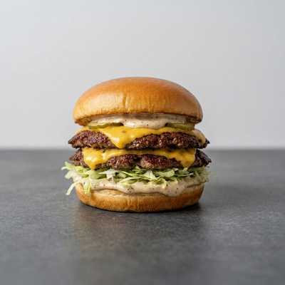 Double Truffle Smash Burger