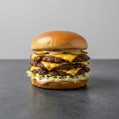 Triple Truffle Smash Burger