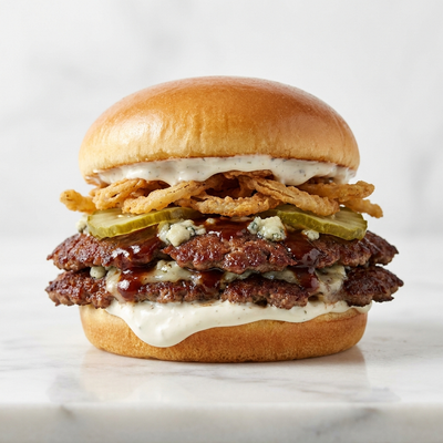 Double BBQ Blue Cheese Smash