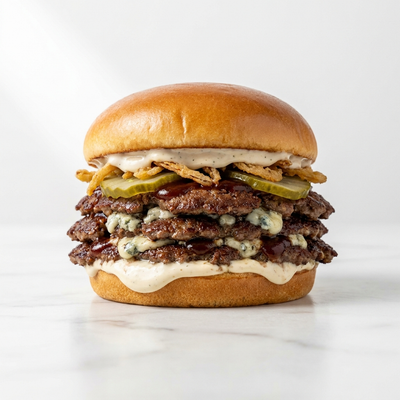 Triple BBQ Blue Cheese Smash