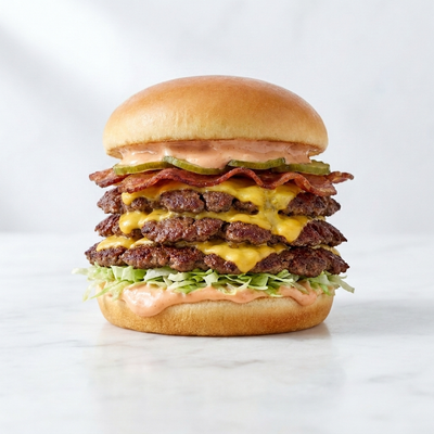 Triple Crispy Veal Burger